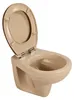 sanicomfort Wand-WC Beige Matt – Spülrandlos, Tiefspüler, Produktbild-Vorschau 3