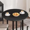 Piano tavolo vidaXL nero, Ø 80 x 1,5 cm, materiale a base Anteprima dell’immagine prodotto 4
