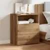 vidaXL Noční stolek Artisan dub 50x32x60 cm materiál na Náhled obrázku produktu 3