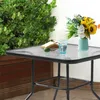 Gartentisch mit Tischplatte aus gehärtetem Glas, Schwarz Produktbild-Vorschau 9