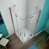 120X90cm Duschkabine Duschabtrennung Eckeinstieg Produktbild-Vorschau 3