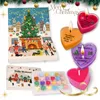Adventskalender Duftkerzen – 24 Herz-Teelichter aus Produktbild-Vorschau 1