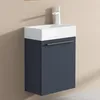 doporro Petit Meuble sous Vasque Gris Noir et Vasque 46cm Voir les images du produit 1
