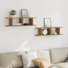 vidaXL Wandregale 2 Stk. Artisan-Eiche 75x18x20 cm Produktbild-Vorschau 3