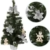 Künstlicher Weihnachtsbaum in einem Topf mit silbernen Produktbild-Vorschau 1