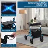 COSTWAY 2v1 rolátor so sedadlom skladací, pomôcka na chôdzu Náhľad obrázku produktu 5