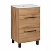 A standalone bathroom vanity with a sink and two drawers, presented against a white background. Podgląd zdjęcia produktu
