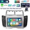 Carplay Autoradio Für Toyota Yaris 2005-2011 Android 15 GPS Produktbild-Vorschau 1