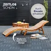 CASARIA® 2x Lettino Prendisole in Legno d' Acacia Anteprima dell’immagine prodotto 6