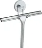 A chrome squeegee with a vacuum suction cup mount. Produktbild-Vorschau