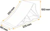 TULPLAST Radkeil h: 100 mm Produktbild-Vorschau 2
