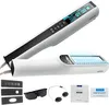 A professional product shot of a light therapy device and its accessories against a white background. Produktbild-Vorschau