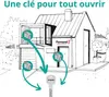 Cylindre double entrée Transit 1 UNIKEY (achetez-en Voir les images du produit 4
