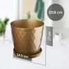 Vaso da fiori in plastica KADAX "Amily", vaso con piattino. Anteprima dell’immagine prodotto 2