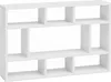 Nástěnná police WL5.810 White 75x51x16 cm Dřevěná závěsná Náhled obrázku produktu 1