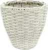 Rattan Blumentopf rund 1 Stück - L weiß Produktbild-Vorschau 1