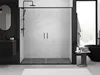Mexen Exo - Porte de douche 200 cm Noir, Transparent Voir les images du produit 2