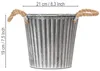 Deko-Topf Shabby Chic Metall Ø21,5cm mit Henkeln für Produktbild-Vorschau 4