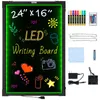 A VEVOR LED writing board with various accessories displayed around it. Náhľad obrázku produktu