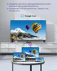 A TV, laptop, tablet, and smartphone are all displaying the same image of hot air balloons over mountains, connected by a Wi-Fi signal. Voir les images du produit