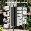 Wiltec 12er Briefkastenanlage Weiß/Anthrazit 945 x 270 x Produktbild-Vorschau 3