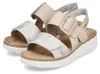 Rieker Damen Keilsandaletten Sandalen Ultraleicht 69260-60 Produktbild-Vorschau 1
