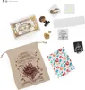 A collection of Harry Potter themed items laid out on a white background. Produktbild-Vorschau