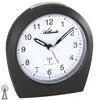 A close-up studio shot of a black Atlanta radio-controlled alarm clock against a white background. Produktbild-Vorschau