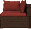 The Living Store 10-tlg. Garten-Lounge-Set mit Kissen Braun Produktbild-Vorschau 7