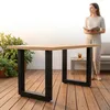 Mucola Piètement de table set de 2 patins de table acier Voir les images du produit 4