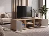 Mobile TV basso da 120 cm in rovere Sonoma e bianco | Anteprima dell’immagine prodotto 4