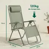 CASABEL chaise pliante Zéro Gravité Vert sauge avec Voir les images du produit 2