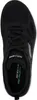 A top-down view of a black Skechers athletic shoe. Produktbild-Vorschau