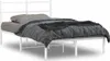 vidaXL Postel s čelem kovová bílá 120x200 cm Náhled obrázku produktu 2