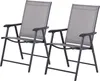 Outsunny Klappstuhl mit Armlehne 2er Set Campingstuhl Produktbild-Vorschau 1
