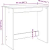 Biurko, Białe, 80X40X75 Cm, Materiał Drewnopochodny  Podgląd zdjęcia produktu 7
