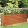 vidaXL Hochbeet Rostig 240x40x77 cm Cortenstahl Produktbild-Vorschau 2