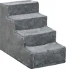 Pawhut Haustiertreppe 4-stufige Hunderampe Katzentreppe mit Produktbild-Vorschau 1