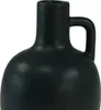 Mini Keramikvase Matt Schwarz mit Henkel Ø9cm H14,5cm Produktbild-Vorschau 3