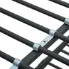 Close-up view of metal bed frame components. Produktbild-Vorschau