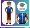 A collage showing a child wearing a Paw Patrol Chase costume, a close-up of the costume's vest, and the Paw Patrol logo with text. Anteprima dell’immagine prodotto