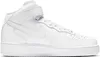 A white Nike Air Force 1 '07 Mid sneaker is shown against a white background. Produktbild-Vorschau