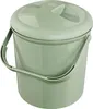 A light green plastic bucket with a lid and handle, shown against a white background. Produktbild-Vorschau