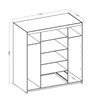 AX LIVING Armoire à tiroirs Penderie chene huilé Armoire Voir les images du produit 8