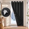 110x203cm Türvorhang Thermo Kälteschutz 405GSM Ösen Produktbild-Vorschau 2