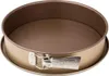 A close-up, studio shot of a round springform cake pan with a detachable base and a clamp closure. Produktbild-Vorschau