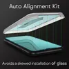 An illustration showing an auto alignment kit being used to install a screen protector on a smartphone. Anteprima dell’immagine prodotto