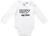 Huuraa Baby Body Oslo my love 74 White  Baumwolle Fairtrade Produktbild-Vorschau 1