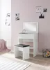 FineBuy Schminktisch FB51641 60x81x40 cm Weiß Konsolentisch Produktbild-Vorschau 2