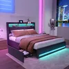 Łóżko tapicerowane 140x200cm z USB, łóżko młodzieżowe Podgląd zdjęcia produktu 8